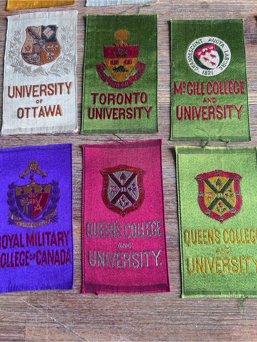 Antique Canadian University & College Woven Tobacco Silks (c. 1910–1915) - Picture 7 of 8